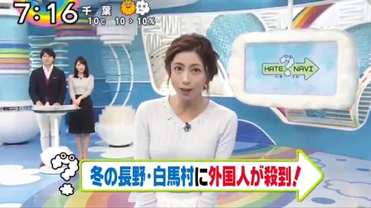 【感動】團遥香キャスターのニットおっ〇いがすげぇ！