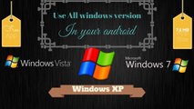 How to Run Windows 7 / XP / VISTA in your Android Phone OR Tablet without Root [HINDI/URDU]