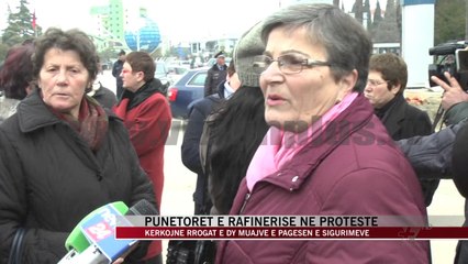 Fier, punëtoret e rafinerisë në protestë - News, Lajme - Vizion Plus