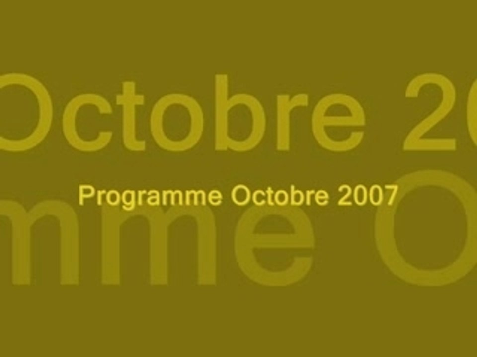 Repas Ufologiques: Programme Octobre 2007