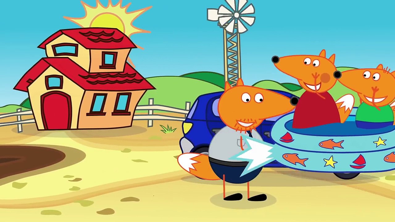 Fox Family Little Knights  Funny Story! Angry Insects Wasps Doctor Treats children Finger Family