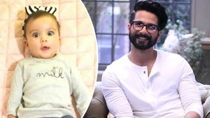 Shahid Kapoor Becomes a Puppy For Baby Misha