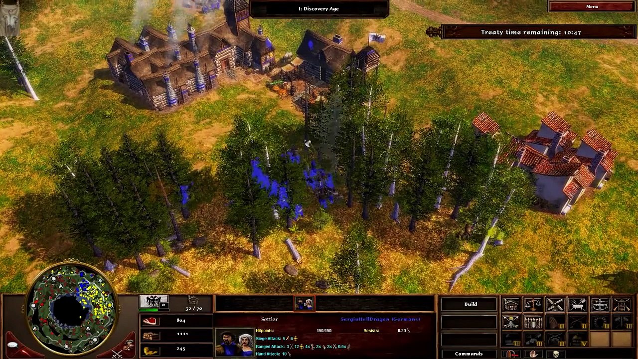 Age of Empires 3 - 4vs4 NOOBS Crushing the