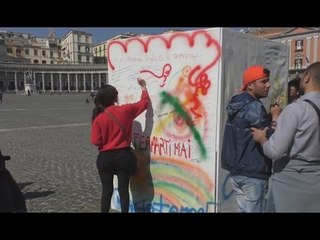 Napoli - CuBOH, 12 parallelepipedi giganti contro il disagio psichico (31.03.17)