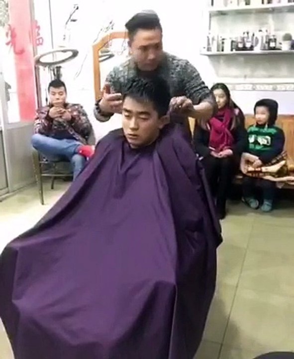 don't sleep while u hav ur haircut