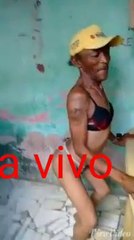 a man dressed like a girl in bikini