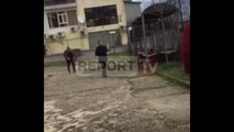 Report TV - I arrestohet burri e djali për drogë,gruaja tenton të vetëdigjet