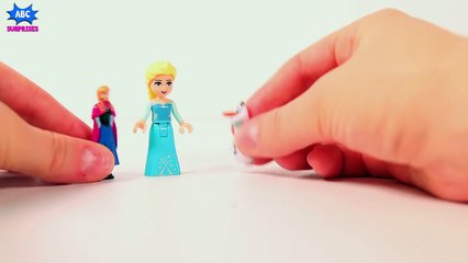 Play Doh Rainbow Lego Blocks - Rainb Surprise Eggs Disney Frozen Toys