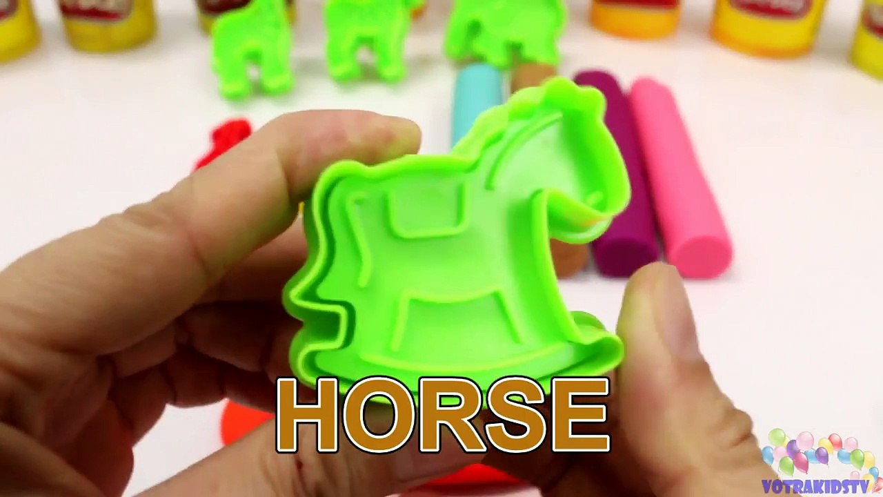 Learn Colors with Play Doh Animals for Children - Learning Colours Video for Toddlers-uBcW52SMJO4