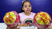 Giant Chupa Chups Lollipops VS Sour Gummy Frogs Food - Jelly Beans Candy Challenge _ Toys AndMe-_mXjug6xZ0U