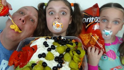 Bad Baby Giant Nachos and Candy Challenge Toy Freaks Victoria Annabelle