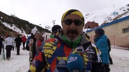 Palandöken'de Nisan Ayında Kayak Keyfi