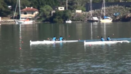 Fethiye'de Kürek Şampiyonası Heyecanı