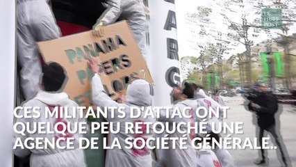 Cette agence de la Société générale a subit quelques retouches en raison de l'évasion fiscale