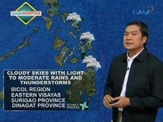24Oras:  Weather update as of 7:22 p.m. (Feb. 11, 2014)
