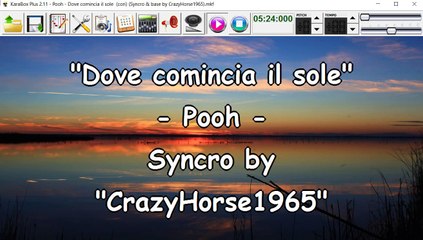 Pooh - Dove comincia il sole (cori) (Syncro by CrazyHorse1965) Karabox - Karaoke