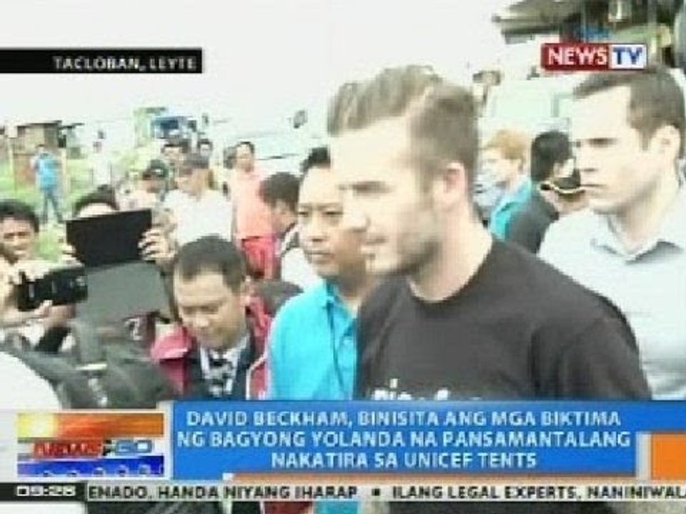 NTG: David Beckham, binisita ang mga biktima ng Bagyong Yolanda