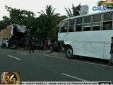 24ORAS:  Lima, Patay Sa Banggaan Ng Dalawang Bus