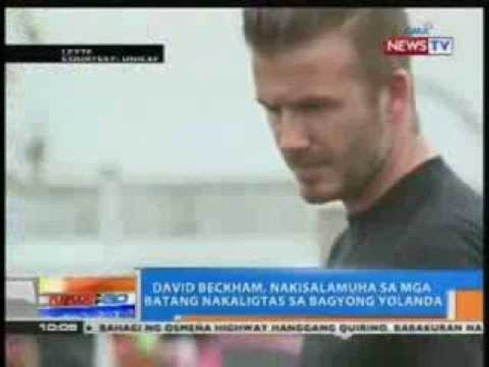 NTG: David Beckham, nakisalamuha sa mga batang nakaligtas sa Yolanda