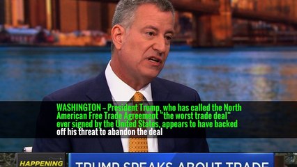 After Calling Nafta ‘Worst Trade Deal,’ Trump Appears to Soften Stance -