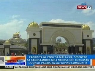 NTG: Pagbisita ni PNoy sa Malaysia, sesentro sa Bangsamoro, negosyo at pagbisita sa Pinoy community