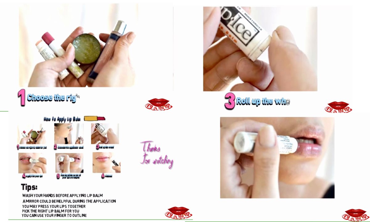 How to Apply Lip Balm | Lips  care and lips makeup Tutorials