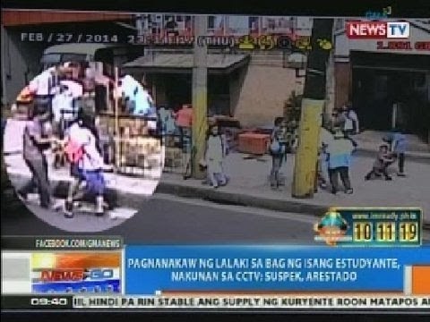 NTG: Pagnanakaw ng lalaki sa bag ng isang estudyante, nakunan ng CCTV; suspek, arestado