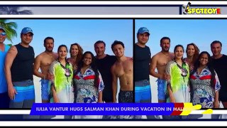 WATCH- Iulia Vantur Hugs Salman Khan During Vacation In Maldives _ Bollywood New