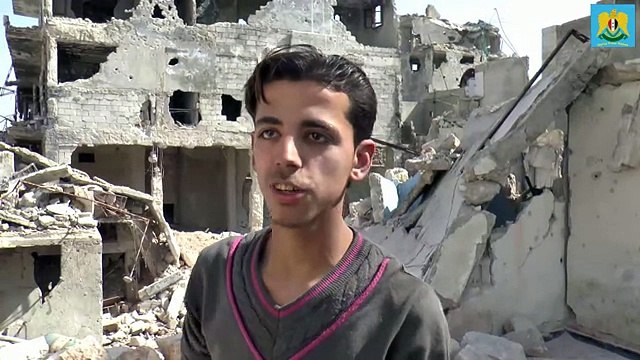 Разминирование жилого дома в Восточном Алеппо