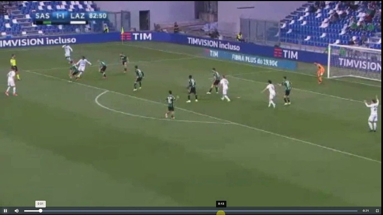 Pellegrini Own Goal - US Sassuolo vs Lazio 1-2 01.04.2017 (HD)
