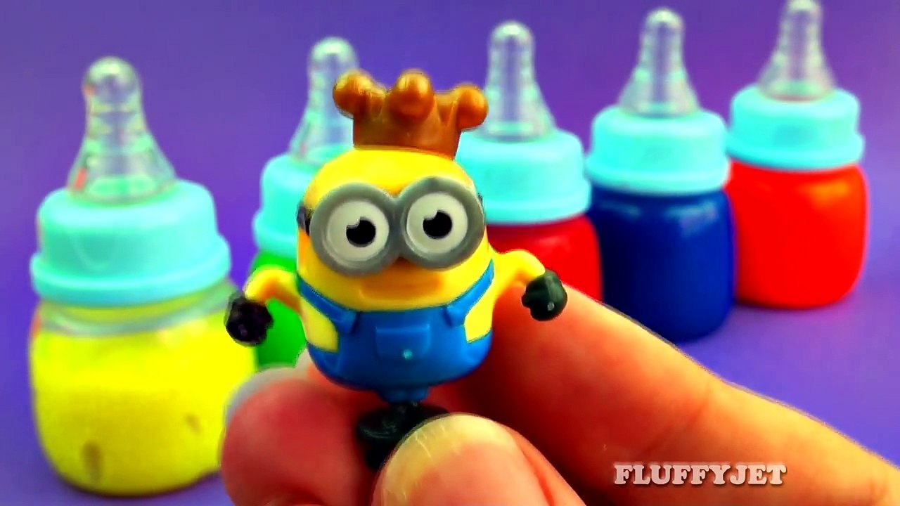 Learn Colors with Slime Surprise Toys for Children Frozen Elsa Minions Shopkins Lalaloopsy-ENELz-tLHis