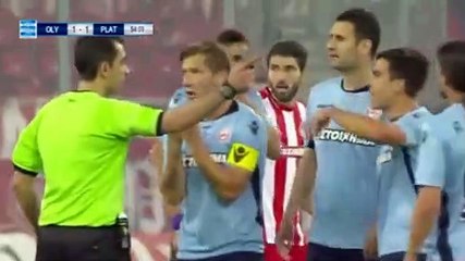 1-1 Το γκολ του Μάρκο Μάριν - Ολυμπιακός 1-1 Πλατανιάς - 01 Απρ 2017