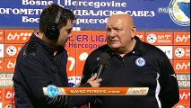 FK Željezničar - FK Sloboda 1:0 / Izjava Petrovića (1.pol)