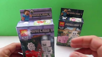 2 New MINECRAFT SETS eview - Piezas Minecraft tipo LEGO