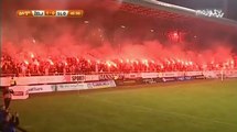 FK Željezničar - FK Sloboda / Vatromet i bakljada na Grbavici