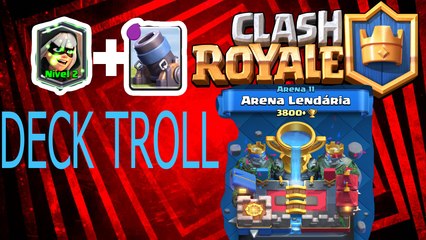 TROLANDO na arena ledária com deck de bandida e morteiro