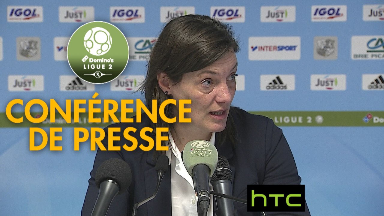 Conférence de presse Amiens SC - Clermont Foot (0-1) : Christophe PELISSIER (ASC) - Corinne DIACRE (CF63) - 2016/2017