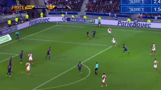 Monaco vs Paris Saint Germain 1-3 Lemar But - Finale Coupe De La Ligue-  (01_04_2017)