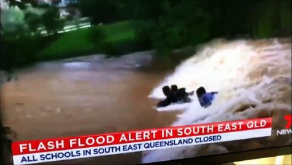 How Australians deal with floods.