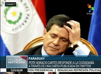 Cartes responde al pueblo de Paraguay a través de una carta pública
