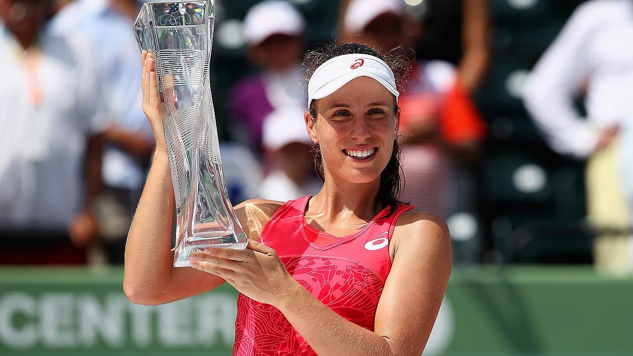 Johanna Konta beats Caroline Wozniacki to win Miami Open