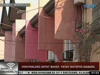 24 Oras: Hinihinalang akyat-bahay, patay matapos mabaril