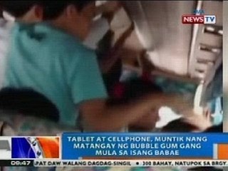 NTG: Tablet at cellphone, muntik nang matangay ng Bubble Gum Gang mula sa isang babae