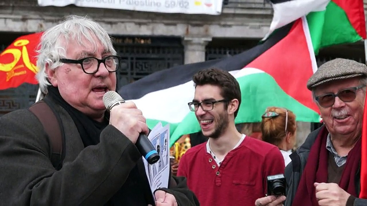 Action "boycott israël" Lille 1er avril 2017
