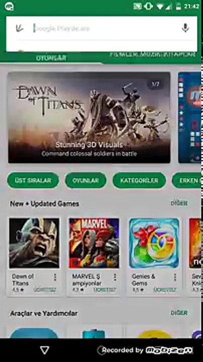 General Mobile 5 Plus'ta Gece Modunu Durum Çubuğuna Ekleme