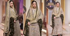 Ayeza Khan walked on the ramp at BCW2017