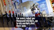 The researchers said the findings — “large and robust negative effects of robots on employment and wages” — remained strong even after controlling for imports, offshoring, software