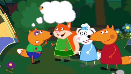 Fox Family - SPIDER PRANK - Horror Story - For Kids