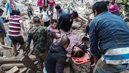 Más de 200 personas muertas por avalancha en Colombia