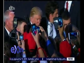 غرفة الأخبار | شاهد…الرئيس الامريكي “ترامب” يحتفل مع انصاره ويلتقط الصور معهم